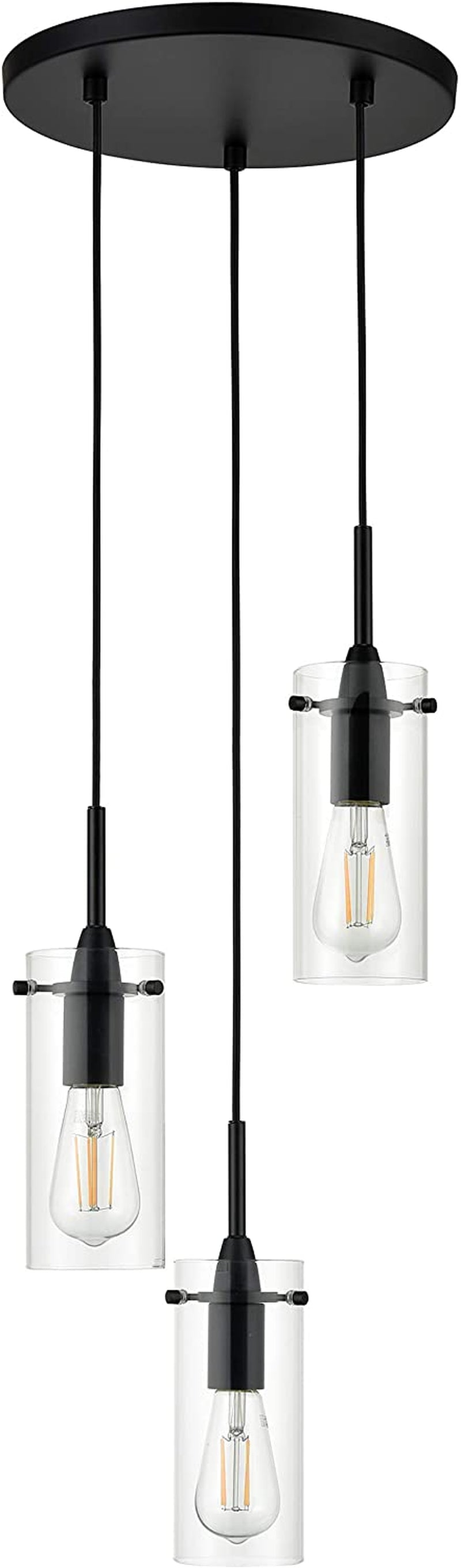 Linea Di Liara Effimero 3-Light Cluster Pendant Lights Stairwell Lighting Small Chandelier Brushed Nickel Modern Chandelier Light Fixture Foyer Chandeliers Entryway High Ceiling Staircase Lights Home & Garden > Lighting > Lighting Fixtures Linea di Liara Black 3 Light 