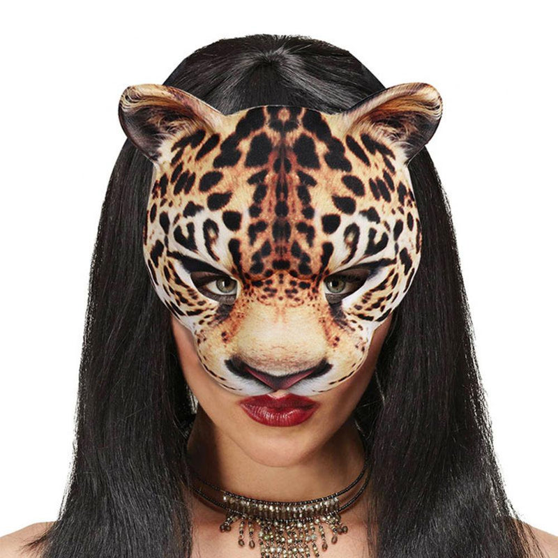 Halloween 3D Animal Half Face Halloween Mask Masquerade Ball Mardi Gras Party Props Scary Make up Cosplay Mask Apparel & Accessories > Costumes & Accessories > Masks EFINNY H  