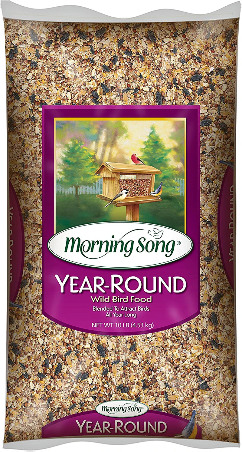 Morning Song 014203 1022526 Year-Round Wild Bird Food, 40-Pound, 40 Lb, Brown/A Animals & Pet Supplies > Pet Supplies > Bird Supplies > Bird Food Morning Song 10-Pound  