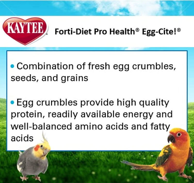Kaytee Forti-Diet Egg-Cite Parakeet Pet Bird Food, 5 Pound Animals & Pet Supplies > Pet Supplies > Bird Supplies > Bird Food Kaytee   