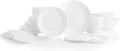 Corelle Vitrelle 38-Piece Service for 12 Dinnerware Set, Triple Layer Glass and Chip Resistant, Lightweight round Plates and Bowls Set, Winter Frost White Home & Garden > Kitchen & Dining > Tableware > Dinnerware Corelle 78pc Winter Frost White  