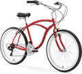 Firmstrong Urban Man Beach Cruiser Bike, Mens Bicycle Sporting Goods > Outdoor Recreation > Cycling > Bicycles Firmstrong Red 19inch/One Size 