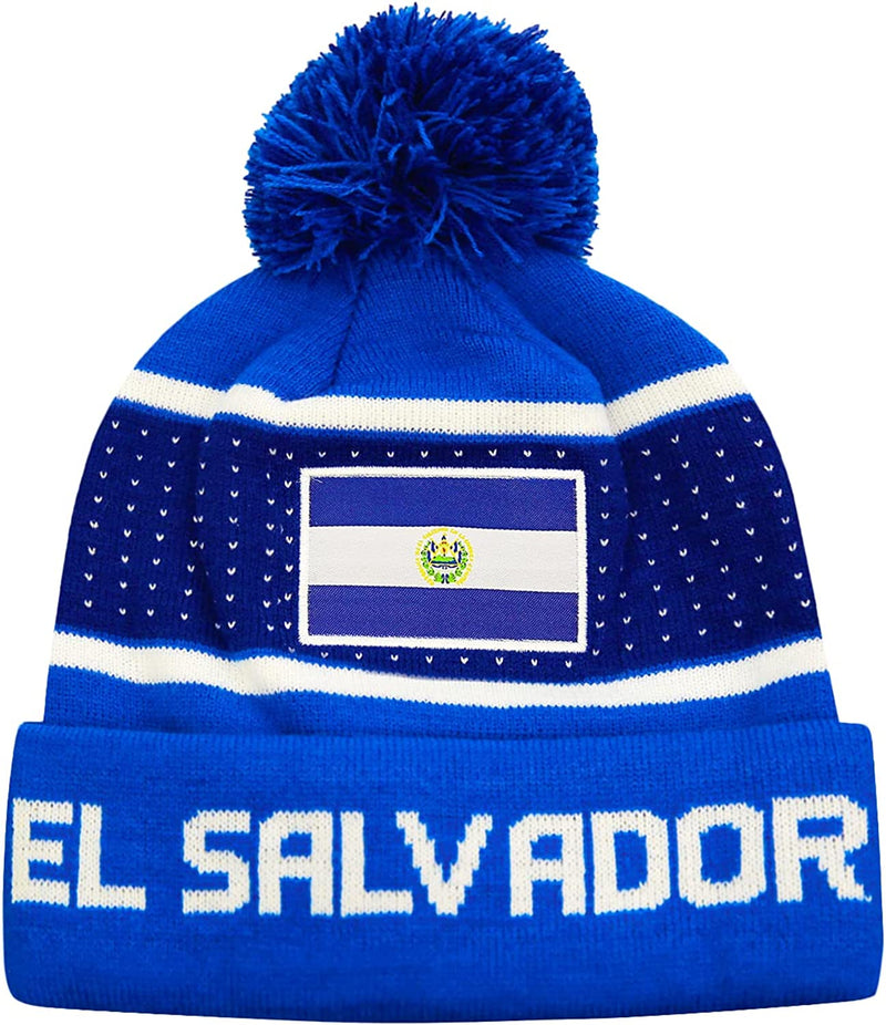 Icon Sports World Soccer Country Pegged Beanie Sporting Goods > Outdoor Recreation > Winter Sports & Activities Icon Sports El Salvador | Blue  