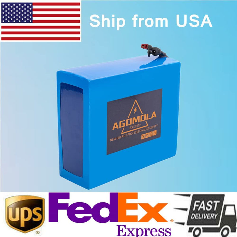 Agomola 48V Ebike Battery 20Ah Lithium Battery for 100W to 1000W 1200W Electric Bicycle Bikes Scooter Motor with Charger BMS XT60 Sporting Goods > Outdoor Recreation > Cycling > Bicycles agomola   