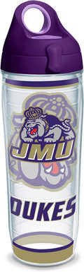 Tervis Made in USA Double Walled James Madison University JMU Dukes Insulated Tumbler Cup Keeps Drinks Cold & Hot, 24Oz - Black Lid, Primary Logo Home & Garden > Kitchen & Dining > Tableware > Drinkware Tervis Tradition 24oz Water Bottle 