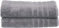 MOSOBAM 700 GSM Hotel Luxury Bamboo-Cotton, Bath Towel Sheets 35X70, Charcoal Grey, Set of 2, Oversized Turkish Towels, Dark Gray Home & Garden > Linens & Bedding > Towels Mosobam Charcoal Bath Sheets, Set of 2 