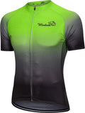 Wisdom Leaves Men'S Cycling Bike Jersey Short Sleeve with 3 Rear Pockets Biking Shirts Moisture Wicking and Breathable Sporting Goods > Outdoor Recreation > Cycling > Cycling Apparel & Accessories Wisdom Leaves Gradient Green X-Large 