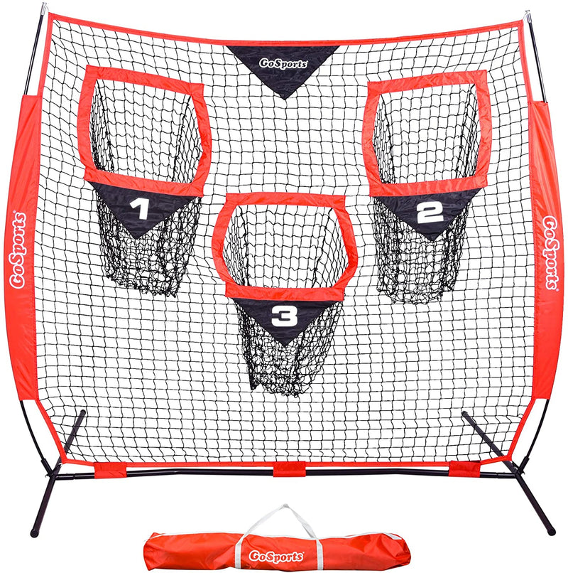 Gosports Football Training Target Net - Improve QB Throwing Accuracy - Includes Foldable Bow Type Frame and Portable Carry Case - Choose Your Size Sporting Goods > Outdoor Recreation > Winter Sports & Activities P&P Imports LLC 6' x 6' Football Net  