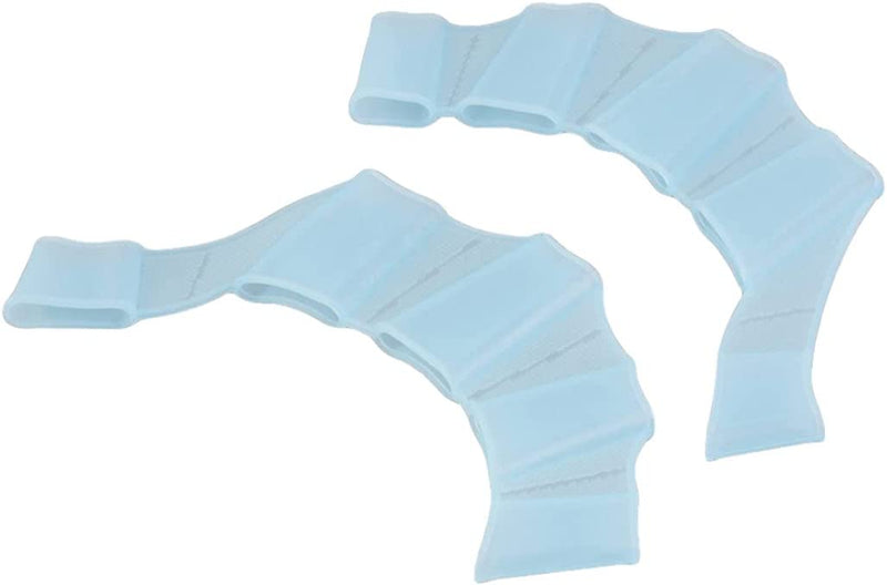 Eioflia 1 Pair Silicone Swimming Hand Fins Flippers Palm Finger Webbed Gloves Paddle Training Swim Flippers Hand Paddle Aquatic Gloves Swim Flippers for Swimming Training(Light Blue S) Sporting Goods > Outdoor Recreation > Boating & Water Sports > Swimming > Swim Gloves Eioflia style1  