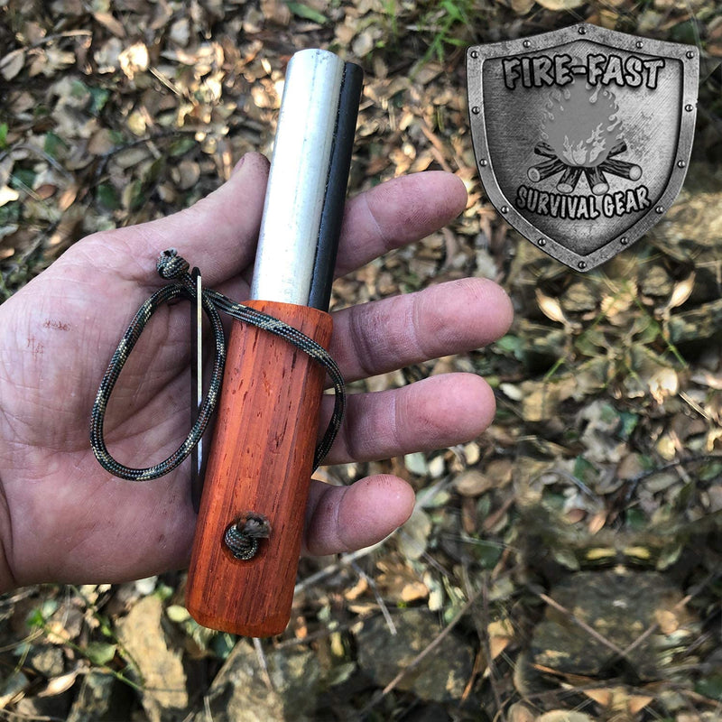 Fire-Fast Trekker. Best Emergency Waterproof Survival Fire Starter. Magnesium and Euro Fire Steel Ferro Rod. Compact Durable Tool for Bushcraft, Camping, Backpacking, Hiking, Hunting, or Bug Out Bag Sporting Goods > Outdoor Recreation > Fishing > Fishing Rods FFI Inc.   