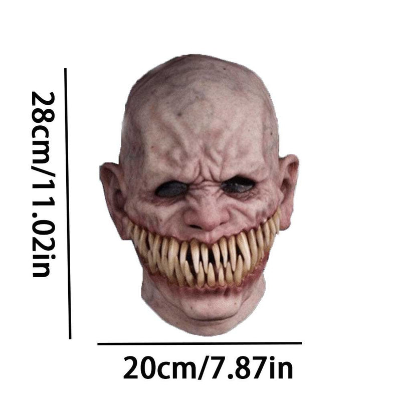 Imestou Pull Back Toy Mask Halloween Creepy Wrinkle Face Mask Latex Cosplay Party Props Apparel & Accessories > Costumes & Accessories > Masks iMESTOU   