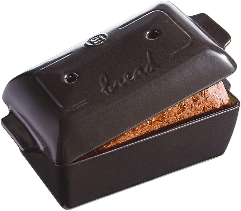 Emile Henry Italian Bread Loaf Baker | Charcoal Home & Garden > Kitchen & Dining > Cookware & Bakeware Emile Henry Charcoal 11.02" x 5.12" x 4.72" 