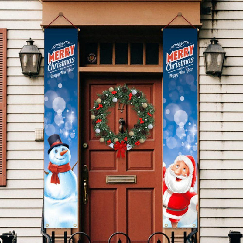 Christmas Decorations Outdoor Indoor, Believe and Merry Christmas Banner, Christmas Porch Sign for Home Indoor Exterior Front Door Yard Living Room Wall Apartment Party Home Home & Garden > Decor > Seasonal & Holiday Decorations& Garden > Decor > Seasonal & Holiday Decorations Altsales A  
