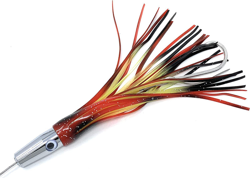 Capt Jay Fishing Torpedo High Speed Wahoo Trolling Lures Wire Cable Rigged Wahoo Lures Sporting Goods > Outdoor Recreation > Fishing > Fishing Tackle > Fishing Baits & Lures Capt Jay Fishing Red mixed color 7 inch 