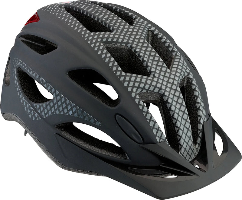 Schwinn Beam LED Lighted Bike Helmet with Reflective Design for Adults, Featuring 360 Degree Comfort System with Dial-Fit Adjustment Sporting Goods > Outdoor Recreation > Cycling > Cycling Apparel & Accessories > Bicycle Helmets Pacific Cycle, inc. Matte Black  