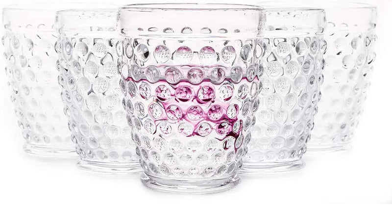 Hobnail Old Fashioned Tumbler Glasses 10 Oz. Set of 6 Premium Vintage Cup Set for Refreshments Soda Juice Whiskey Water Perfect for Dinner Parties Bars Restaurants (Clear, Tumbler) Home & Garden > Kitchen & Dining > Tableware > Drinkware G Clear 6 Count (Pack of 1) 