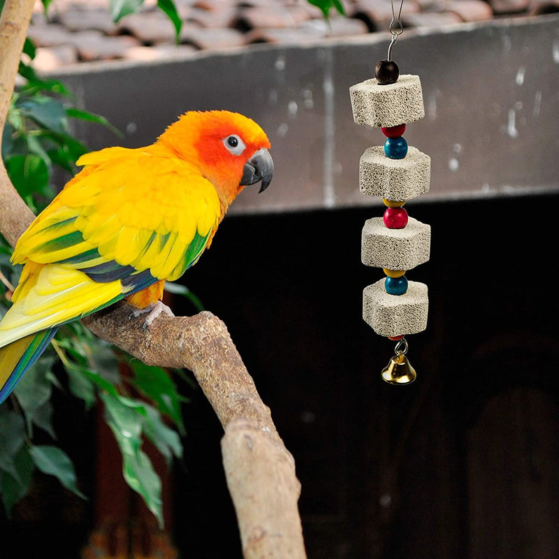 Bird Perch Platform Wood Stand for Small and Medium Parrots,Parakeet,Conure,Finch,Budgie Cage Accessories Training Toys Sector (Style-1)