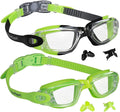 Kids Swim Goggles, Pack of 2 Swimming Goggles for Children Teens, Anti-Fog Anti-Uv Youth Swim Glasses Leak Proof for Age4-16