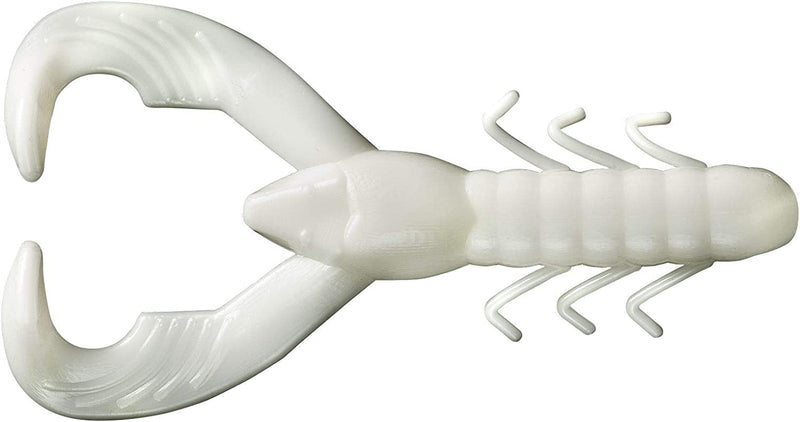 YUM Chrsitie Craw Soft Plastic Bait Fishing Lure - Great for Flipping and Pitching and as a Jig Trailer, 3.5 Inch Length, 8 per Pack Sporting Goods > Outdoor Recreation > Fishing > Fishing Tackle > Fishing Baits & Lures Pradco Outdoor Brands White  