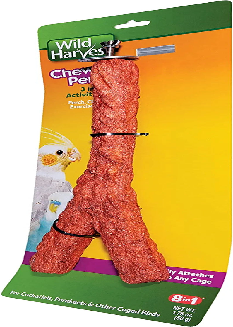 Wild Harvest Chewable Perch, 1.76 Ounce, Activity Toy and Treat for Cockatiels and Parakeets Animals & Pet Supplies > Pet Supplies > Bird Supplies Wild Harvest   