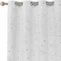 LORDTEX Dinosaur and Star Foil Print Blackout Curtains for Kids Room - Thermal Insulated Curtains Noise Reducing Window Drapes for Boys and Girls Bedroom, 42 X 84 Inch, Grey, Set of 2 Panels Home & Garden > Decor > Window Treatments > Curtains & Drapes LORDTEX Pure White 52 x 63 inch 