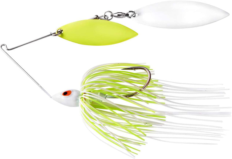 War Eagle Painted Head Spinnerbait Fishing Lure Sporting Goods > Outdoor Recreation > Fishing > Fishing Tackle > Fishing Baits & Lures Pradco Outdoor Brands White Chartreuse Painted Double Willow (1/2 Oz) 