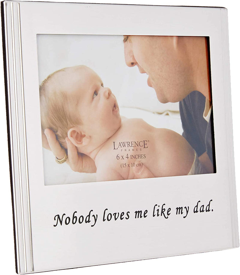 Lawrence Frames Sentiments Collection, Brushed Metal 4 by 6 I Love My Grandpa Picture Frame Home & Garden > Decor > Picture Frames Lawrence Frames Dad Picture Frame  