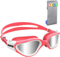 Kids Swim Goggles, OMID Comfortable Polarized Anti-Fog Swimming Goggles Age 6-14 Sporting Goods > Outdoor Recreation > Boating & Water Sports > Swimming > Swim Goggles & Masks OMID Polarized Silver - Pink Frame  