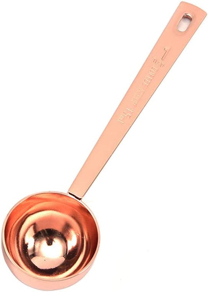 Coffee Scoops, Measuring Spoons, BEST HOUSE Stainless Steel Double Head 15 ML & 5 ML Measuring for Ground Beans or Tea, Soup Cooking Mixing Stirrer Kitchen Tools Utensils(Silver) Home & Garden > Kitchen & Dining > Kitchen Tools & Utensils BEST HOUSE A 15 ML Rose Gold Coffee Scoops  