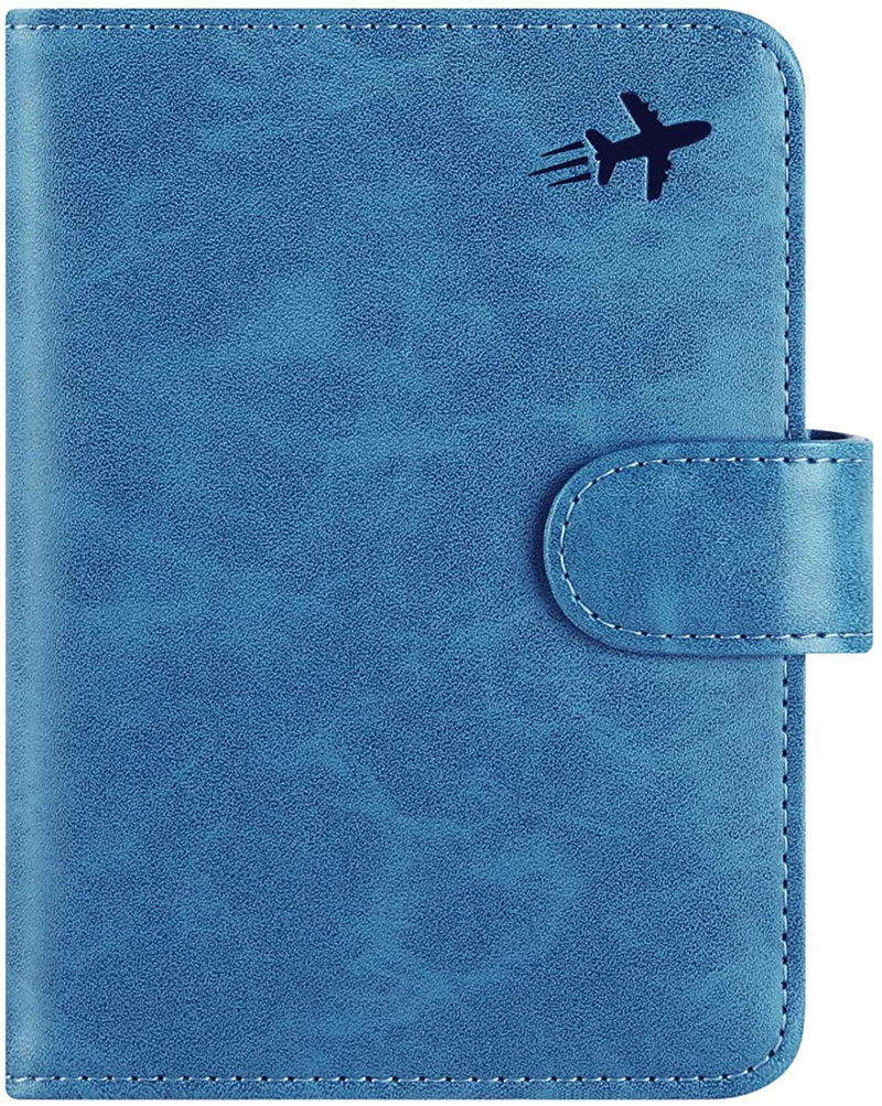 Passport Holder Cover Wallet RFID Blocking Leather Card Case Travel Accessories for Women Men Sporting Goods > Outdoor Recreation > Winter Sports & Activities PASCACOO Z _