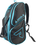 JOOLA Tour Elite Pickleball Bag – Backpack & Duffle Bag for Paddles & Pickleball Accessories – Thermal Insulated Pockets Hold 4+ Paddles - with Fence Sporting Goods > Outdoor Recreation > Winter Sports & Activities JOOLA Black/Light Blue One Size 