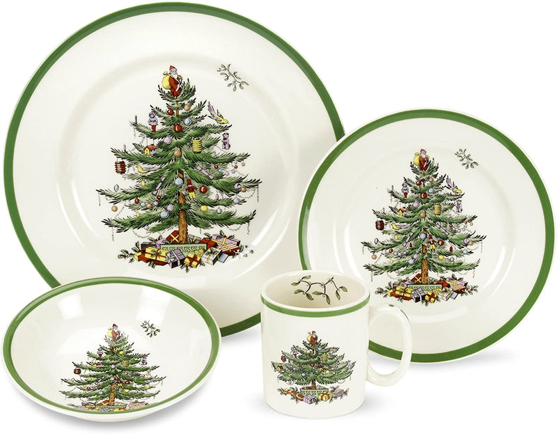 Spode Christmas Tree 12-Piece Dinnerware Set, Service for 4 Home & Garden > Kitchen & Dining > Tableware > Dinnerware Spode Christmas Tree 4-Piece Dinnerware Place Setting  