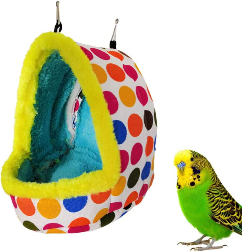 Iplusmile Bird Nest House Winter Warm Hanging Hammock Parrot Bird Bed Birds Hideaway Sleeping Bed Plush Nest Toys for Parrot Parakeet Cockatiels Budgies Guinea Pig Squirrel Cage Accessory (L) Animals & Pet Supplies > Pet Supplies > Bird Supplies > Bird Cages & Stands iplusmile L  