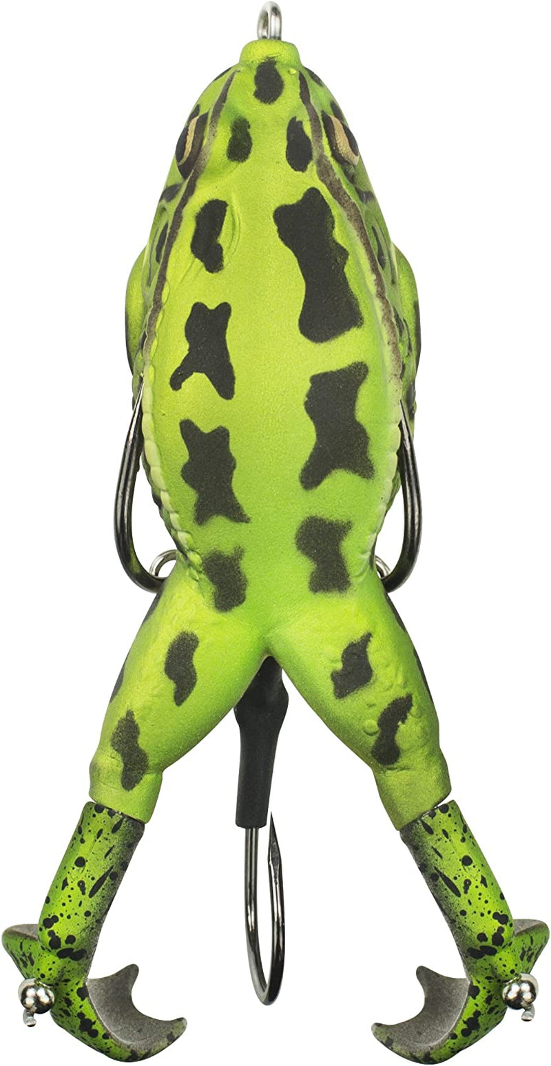 Lunkerhunt Prop Frog – Freshwater Fishing Lure with Realistic Design, Weighs ½ Oz, 3.5” Length Sporting Goods > Outdoor Recreation > Fishing > Fishing Tackle > Fishing Baits & Lures Lunkerhunt Green Tea  