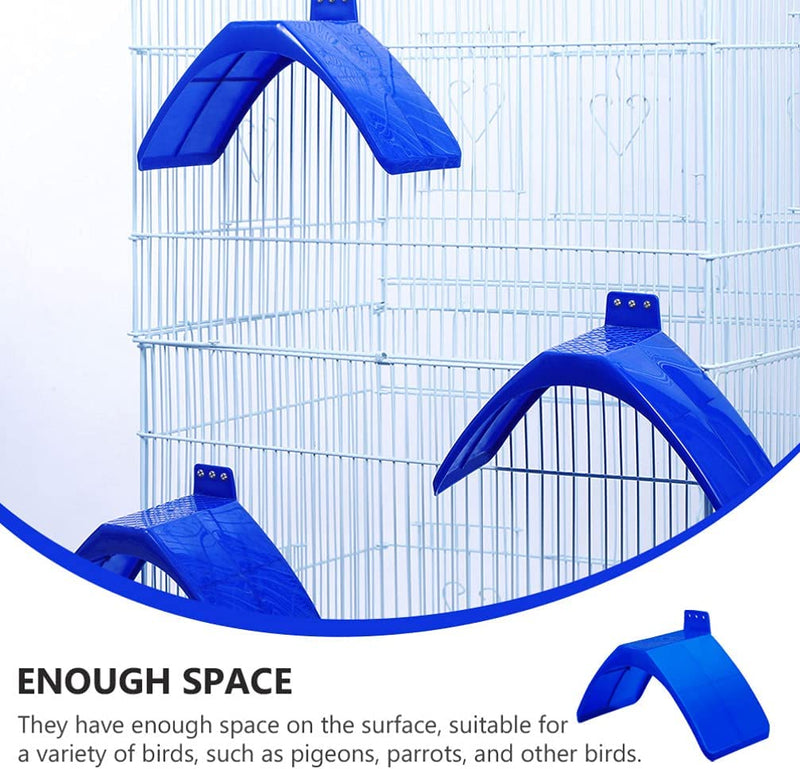 Balacoo 30Pcs Dove Rest Stand Lightweight Plastic Pigeon Perch Roost Bird Dwelling Stand Support Cage Accessories for Dove Pigeon and Other Birds Blue