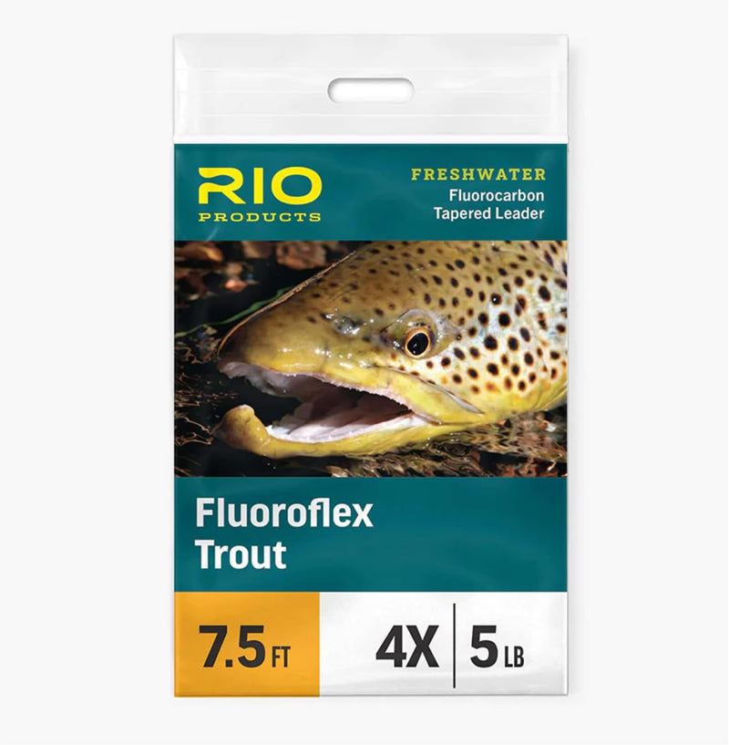 Rio Fly Fishing Fluoroflex Trout Leader 9 Foot 3 Pack Sporting Goods > Outdoor Recreation > Fishing > Fishing Rods Rio Fishing Products 9ft - 0X - 3 Pack  