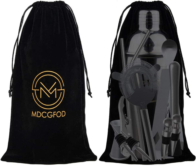 MDCGFOD Bartender Kit 26 Piece Bar Set Cocktail Shaker Set with Stand Professional Perfect Home Martini Cocktail Shaker Bar Tools Set for Making Awesome Drink Mixing Experience… Home & Garden > Kitchen & Dining > Barware MDCGFOD   