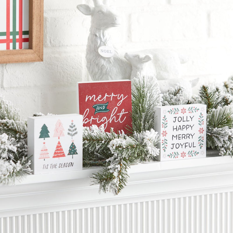 Holiday Time Christmas Tabletop Sign Decorations, 3 Pack Home & Garden > Decor > Seasonal & Holiday Decorations& Garden > Decor > Seasonal & Holiday Decorations HOLIDAY TIME   