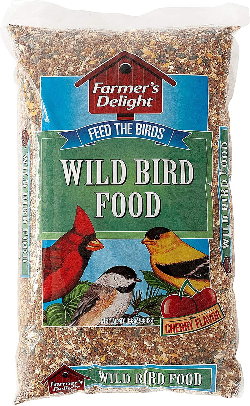 Wagner'S 53002 Farmer'S Delight Wild Bird Food with Cherry Flavor, 10-Pound Bag Animals & Pet Supplies > Pet Supplies > Bird Supplies > Bird Food Wagner's Wild Bird Food 10-Pound Bag 