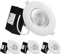TORCHSTAR 4 Inch LED Gimbal Recessed Lights Adjustable with Junction Box, ETL & ES, 38° Narrow Beam Angle Anti-Glare Eyeball Spot Light, 950Lm CRI90 Dimmable Downlight, 3000K Warm White, Pack of 4 Home & Garden > Lighting > Flood & Spot Lights TORCHSTAR Daylight (5000K)  