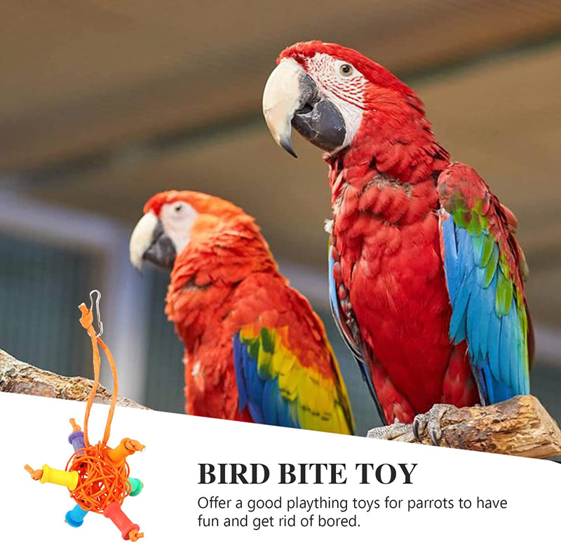 Balacoo 1 Set Parrot Climbing Toy Hammock Perch Budgie Parrots Cockatiels Bell Exercise Birds Parakeets Bird Ball Ladders Toys Stand Cotton Swing Bridge Rope Ring Cage Hanging Bite Animals & Pet Supplies > Pet Supplies > Bird Supplies Balacoo   