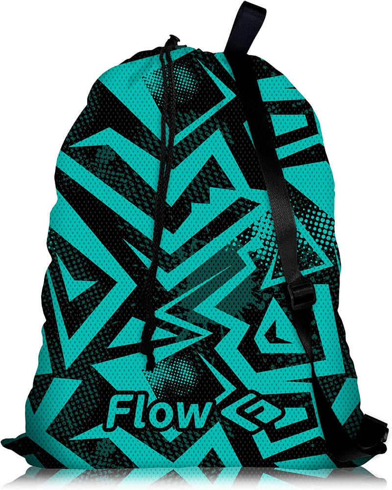 Flow Mesh Gear Bag - Drawstring Swim Bags for Swimming Equipment Available in 8 Awesome Designs Sporting Goods > Outdoor Recreation > Boating & Water Sports > Swimming Flow Swim Gear Make Waves  