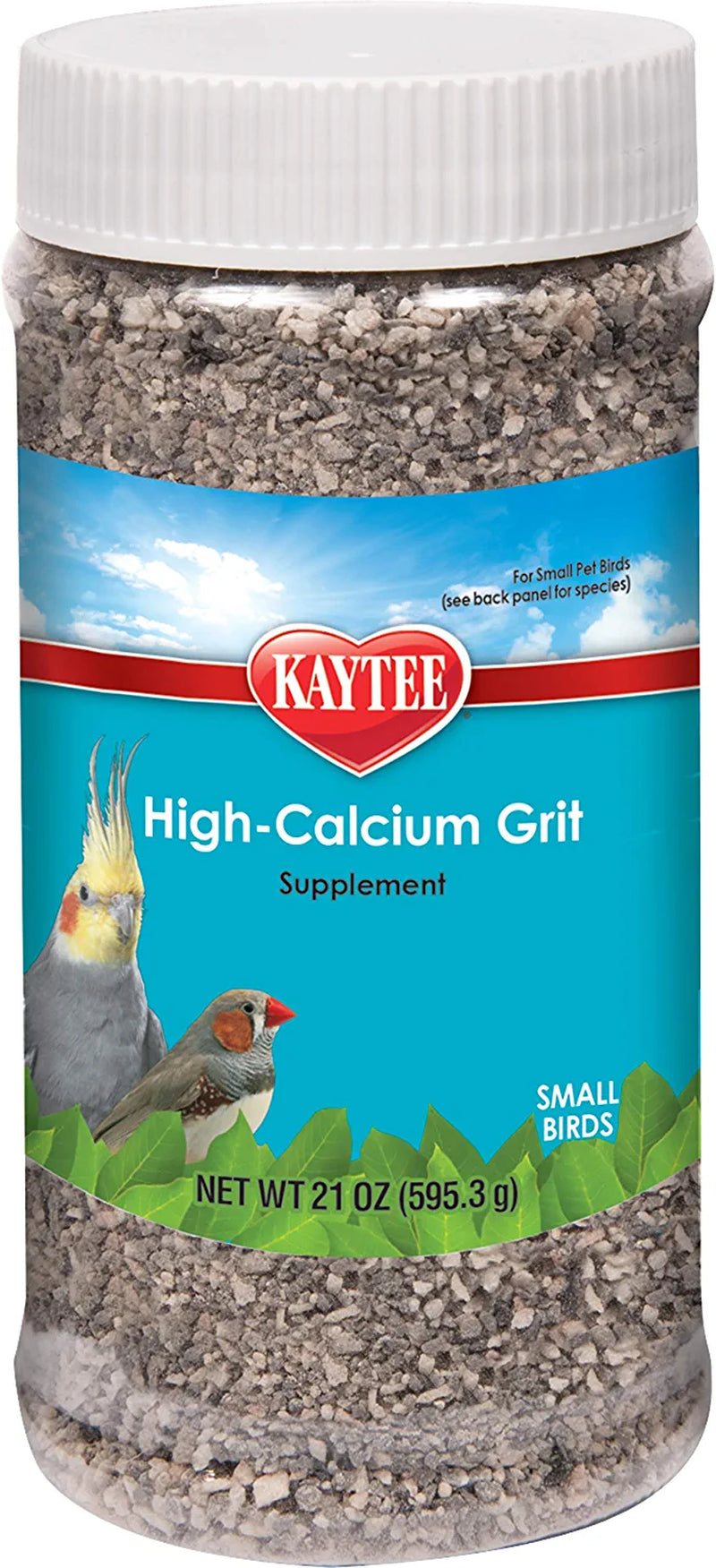 Kaytee Forti-Diet Pro Health Hi-Calcium Grit for Small Birds, 21-Oz Jar