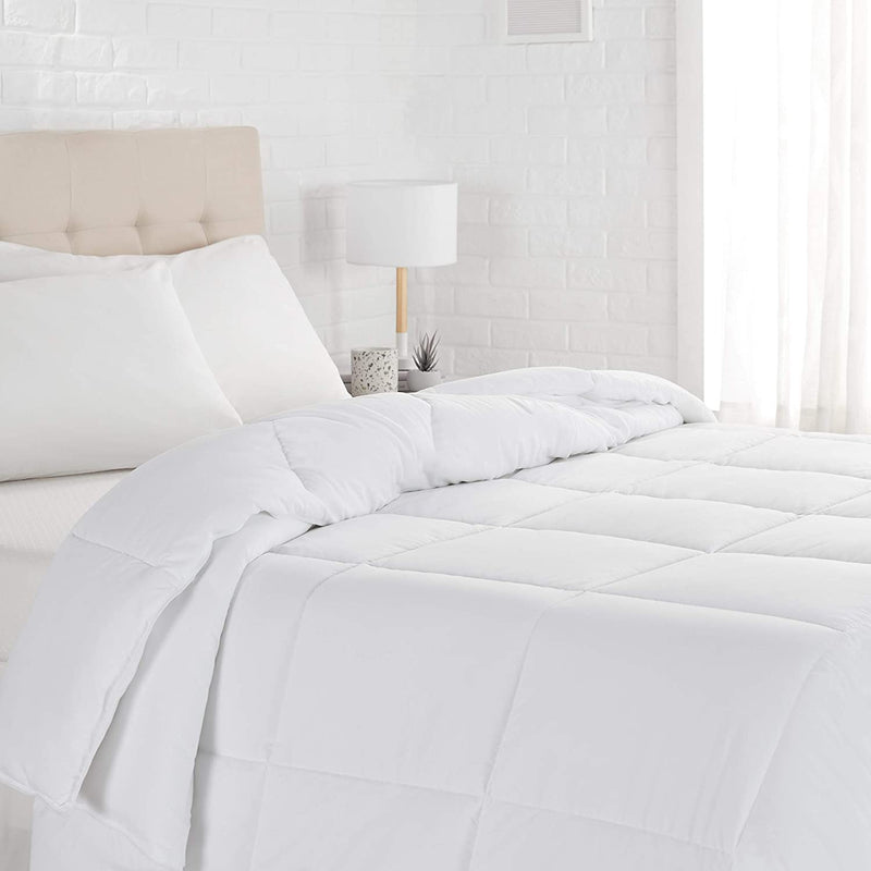down Alternative Bedding Comforter Duvet Insert - Full / Queen, White, All-Season Home & Garden > Linens & Bedding > Bedding > Quilts & Comforters KOL DEALS Light King 