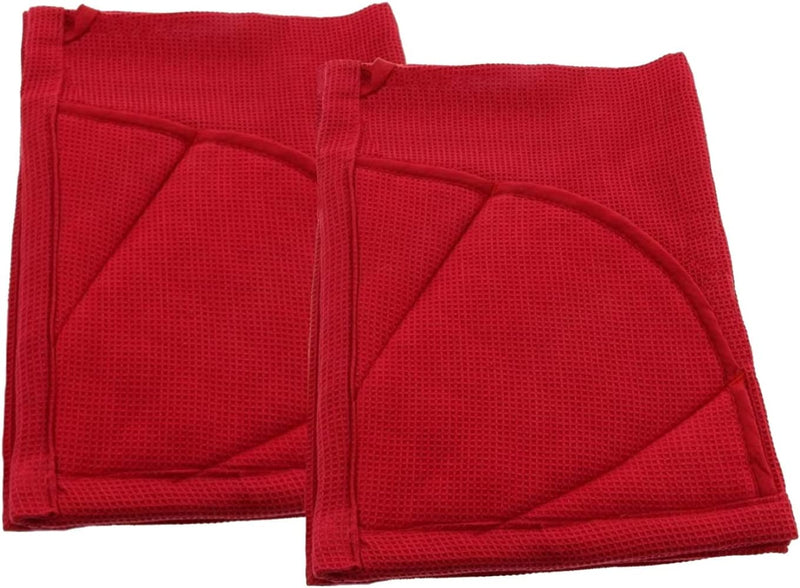 Rachael Ray Kitchen Towel, Oven Glove Moppine - 2-In-1 Ultra Absorbent Kitchen Towels with Heat Resistant Padded Pockets like Pot Holders and Oven Mitts to Handle Hot Cookware - Smoke Blue, 1 Pack Home & Garden > Kitchen & Dining > Kitchen Tools & Utensils Rachael Ray Red 2 Pack 