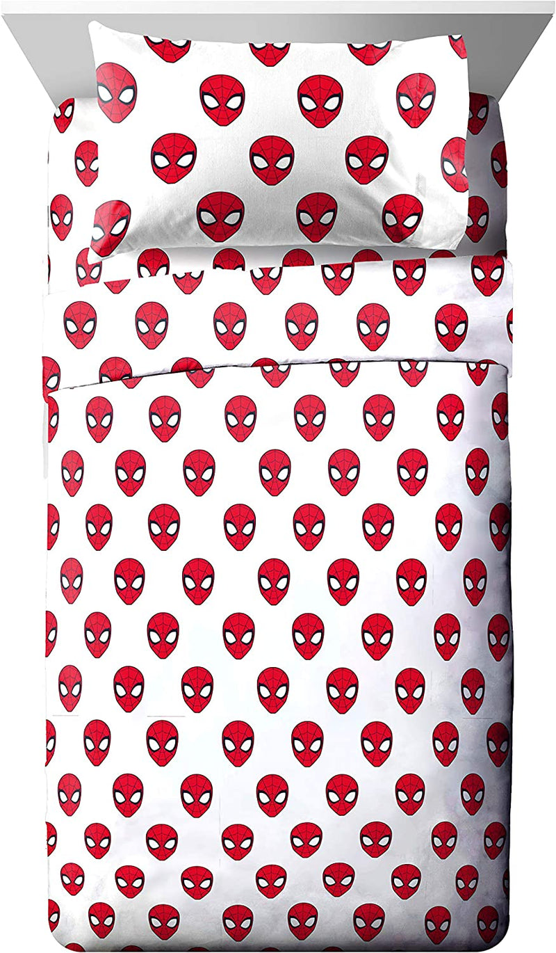 Jay Franco Marvel Spiderman Spidey Daze 4 Piece Twin Bed Set - Includes Reversible Comforter & Sheet Set Bedding - Super Soft Fade Resistant Microfiber (Official Marvel Product) Home & Garden > Linens & Bedding > Bedding Jay Franco   