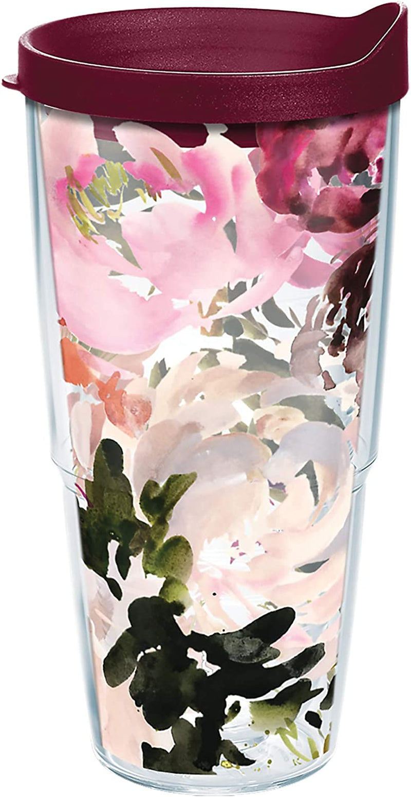Tervis Made in USA Double Walled Kelly Ventura Floral Collection Insulated Tumbler Cup Keeps Drinks Cold & Hot, 16Oz 4Pk - Classic, Assorted Home & Garden > Kitchen & Dining > Tableware > Drinkware Tervis Posy 24oz - Classic 