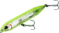Heddon Super Spook Topwater Fishing Lure for Saltwater and Freshwater Sporting Goods > Outdoor Recreation > Fishing > Fishing Tackle > Fishing Baits & Lures Pradco Outdoor Brands Chartreuse/Silver Insert Super Spook Jr (1/2 oz) 