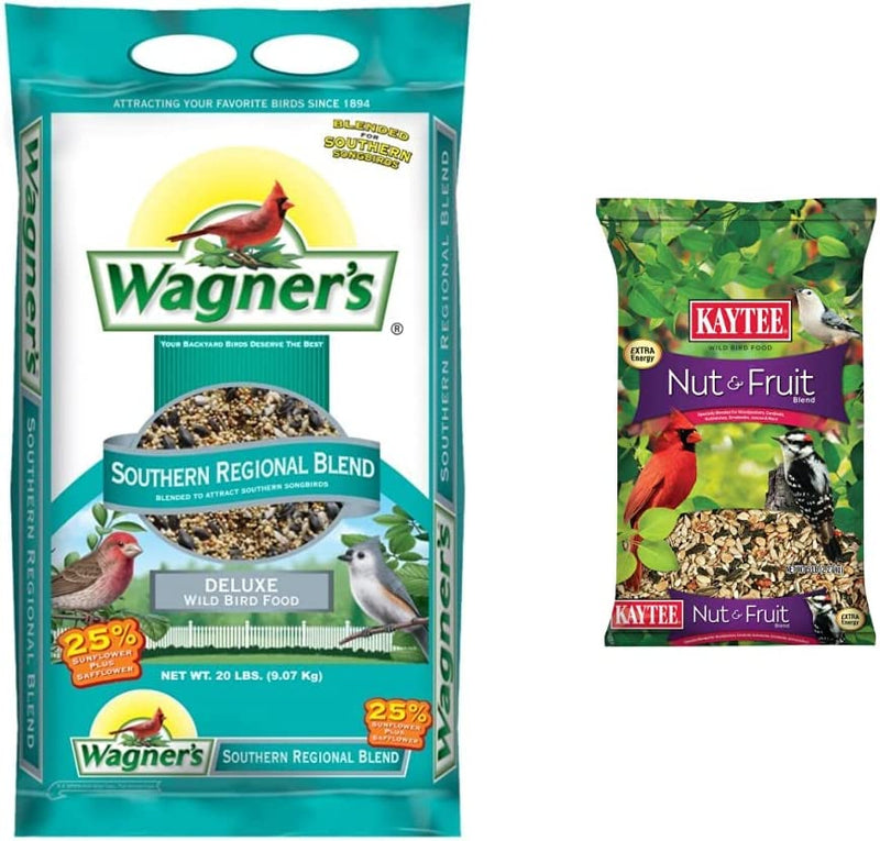 Wagner'S 62012 Southern Regional Blend Wild Bird Food, 20-Pound Bag Animals & Pet Supplies > Pet Supplies > Bird Supplies > Bird Food Wagner's Bird Food + Seed Blend, 5 Pounds 20-Pound Bag 