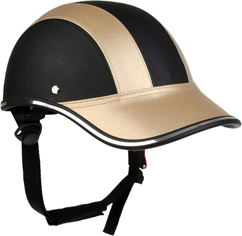 DOT Approved Lightweight Retro Baseball Cap Electric Motorcycle Half Helmet,Vintage Open Face Street Bike Helmet,Moped Bicycle Scooter Skull Cap Helmet for Adult Men Women Sporting Goods > Outdoor Recreation > Cycling > Cycling Apparel & Accessories > Bicycle Helmets MTLIVE D 55-62cm 